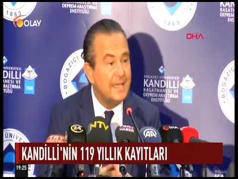 Kandilli'nin 119 yıllık kayıtları