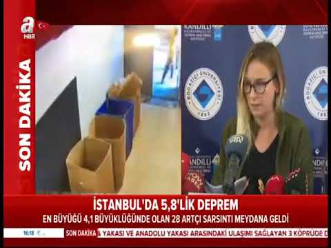 İstanbul'da 5.8'lik deprem meydana geldi