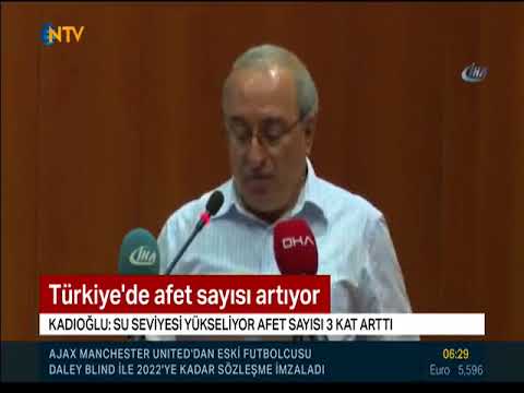 Türkiye'de afet sayısı artıyor (NTV)