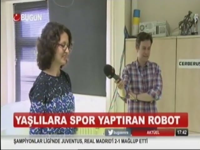 Boğaziçi Üniversitesi'nde geliştirilen Egzersiz Robotu Bugün TV 'de Aktüel Programı'na konuk oldu