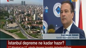 Boğaziçi Üniversitesi Kandilli Rasathanesi ve Deprem Araştırma Enstitüsü Müdürü Prof. Dr. Haluk Özener NTV'de (2)