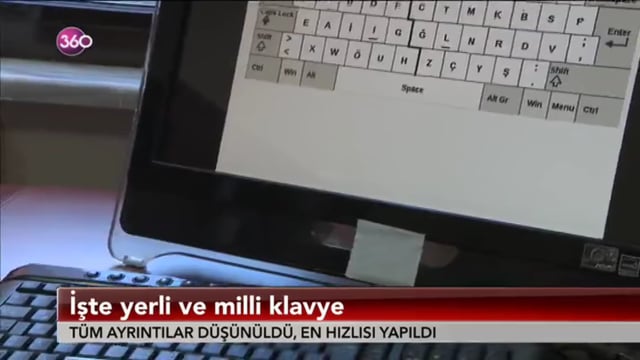 Prof. Dr. Mahmut Ekşioğlu'nun Geliştirdiği “E-Klavye” 360 Tv'de