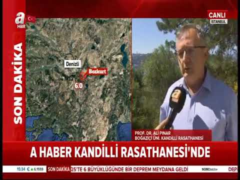 Denizli'de 6 büyüklüğünde deprem