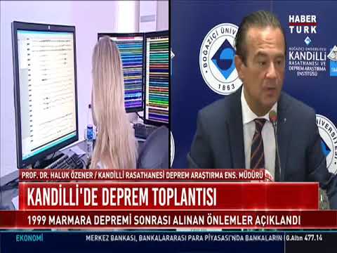 17 Ağustos Depremi'nin 21. Yıldönümünde Kandilli Rasathanesi'nde Basın Toplantısı (Habertürk)