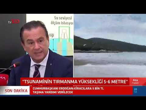 "Tsunaminin tırmanma yüksekliği 5-6 metre"
