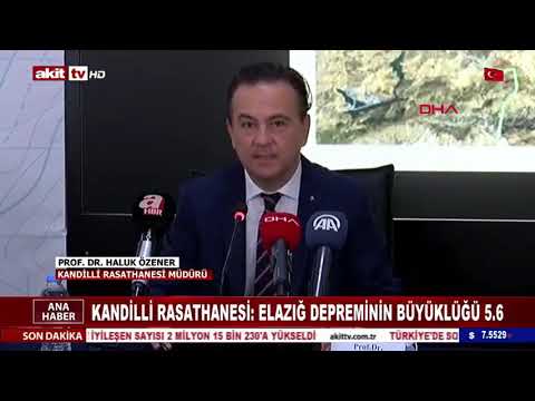 Prof. Dr. Haluk Özener'in deprem açıklaması