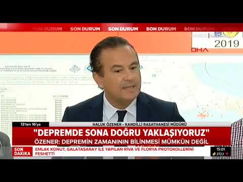 Özener: Depremin zamanının bilinmesi mümkün değil