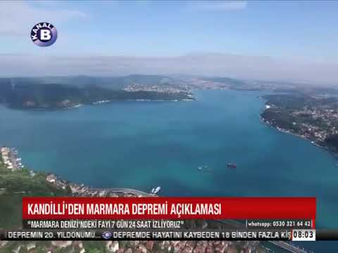 Kandilli'den Marmara Depremi Açıklaması