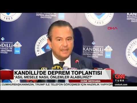 Boğaziçi Üniversitesi Kandilli Rasathanesi'nde deprem bilinçlendirme toplantısı yapıldı