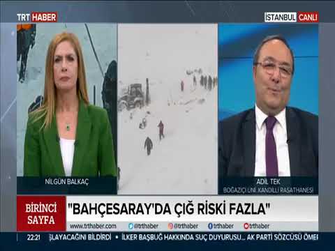 KRDAE Meteoroloji Laboratuvarı Başkanı Adil Tek TRT Haber'in Konuğu