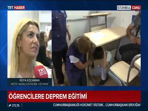 Öğrencilere deprem eğitimi