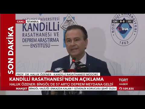 Prof. Dr. Haluk Özener -TGRT Haber (Bingöl depremi)