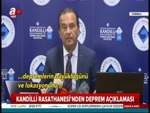 17 Ağustos Depremi'nin 21. Yıldönümünde Kandilli Rasathanesi'nde Basın Toplantısı (A Haber)