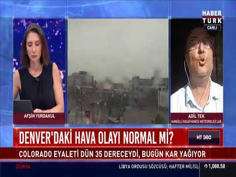 BÜ KRDAE Meteoroloji Laboratuvarı Müdürü Adil Tek Habertürk'te