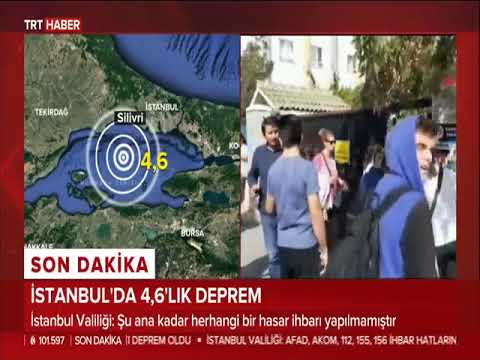 İstanbul'da 4.6 büyüklüğünde deprem