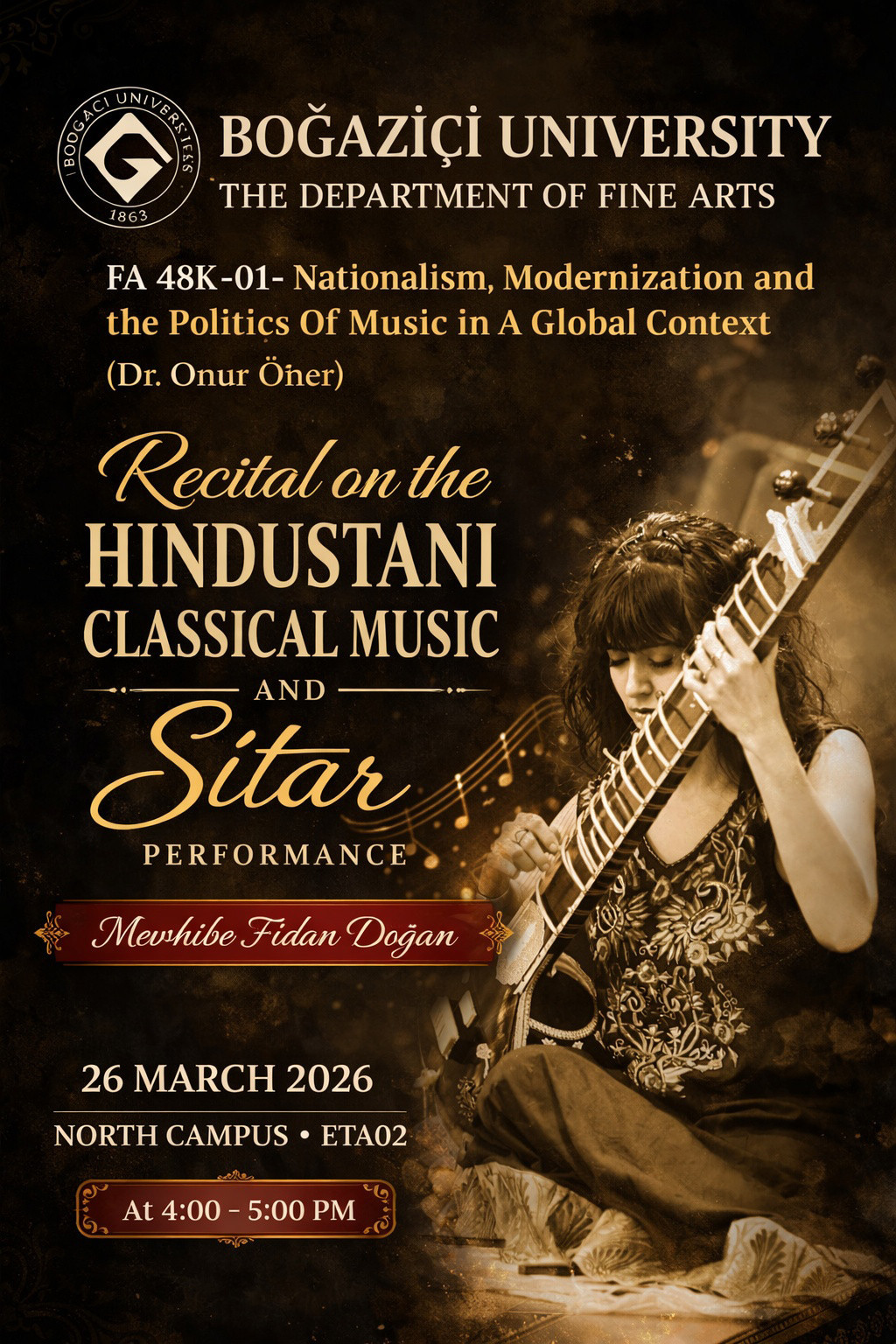Recital on the Classical Hindustani Music and Sitar Performance