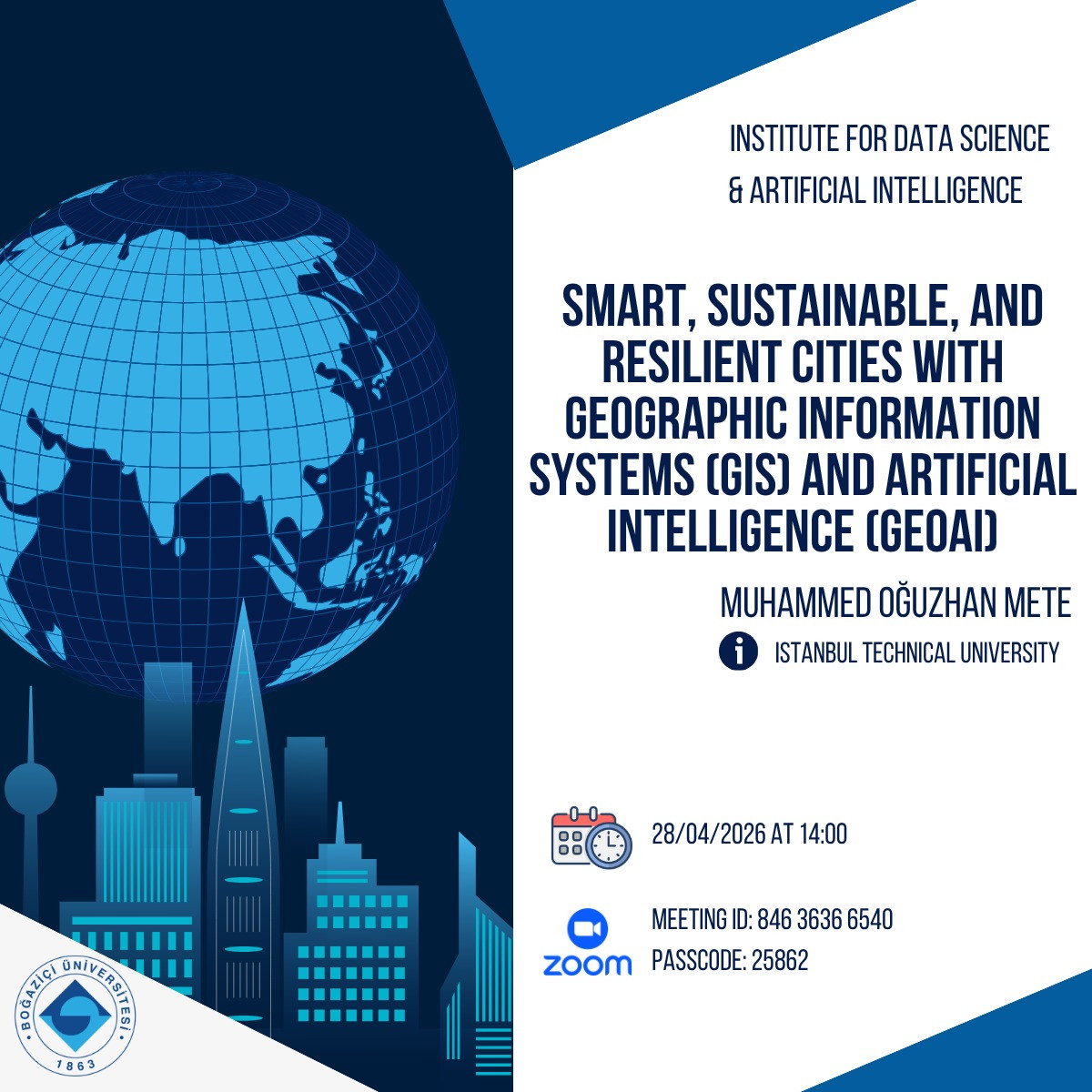 Smart, Sustainable, and Resilient Cities with Geographic Information Systems (GIS) and Artificial Intelligence (GeoAI)