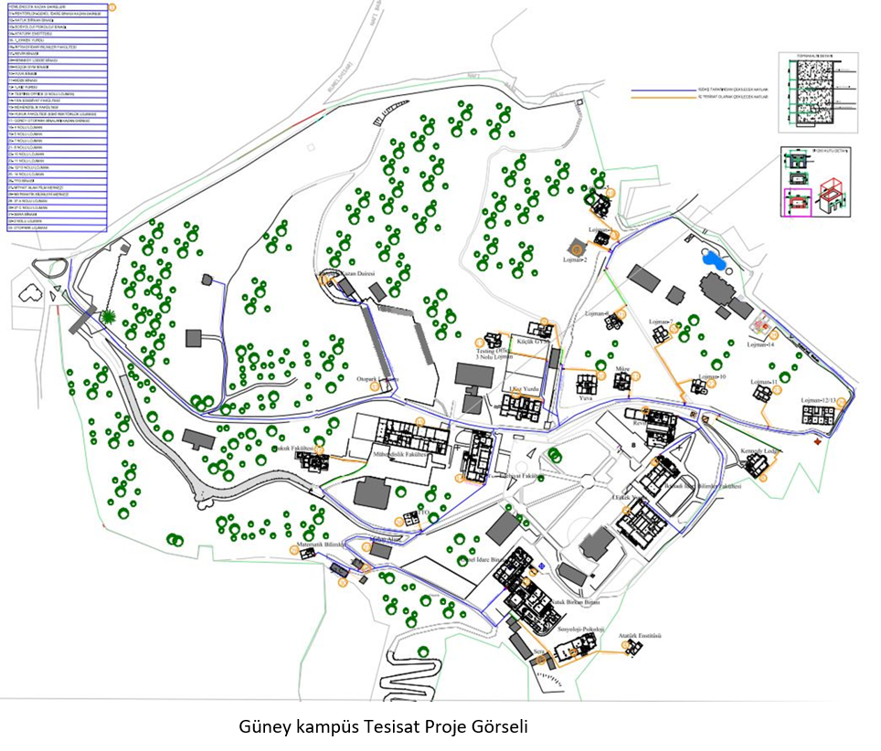 Güney Kampüs Kazan İhalesi ve Kazan Daireleri Mekanik, Elektrik ve Doğalgaz Tesisatı Çalışması