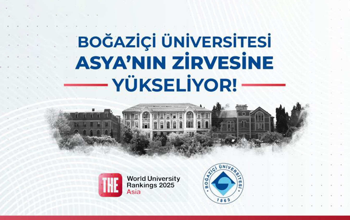 BoÄaziÃ§i Ãniversitesi Asya'nÄ±n zirvesine yÃ¼kseliyor