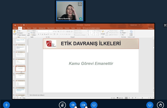 Kamu Yönetiminde Etik Davranış İlkeleri Eğitimi