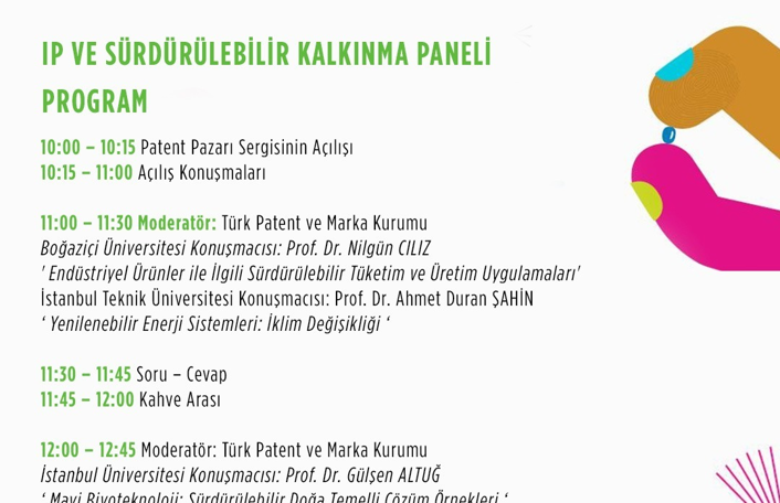 IP ve Sürdürülebilir Kalkınma Paneli ve Ortak Patent Pazarı Organizasyonu
