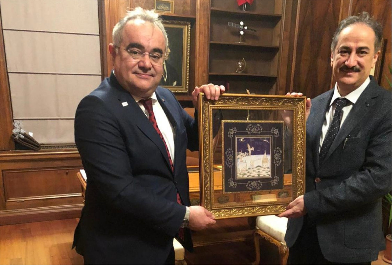 TUSAŞ Genel Müdür Yardımcısı Prof. Dr. Fahrettin Öztürk'ten Boğaziçi Üniversitesi Rektörü Prof. Dr. Mehmet Naci İnci'ye Ziyaret