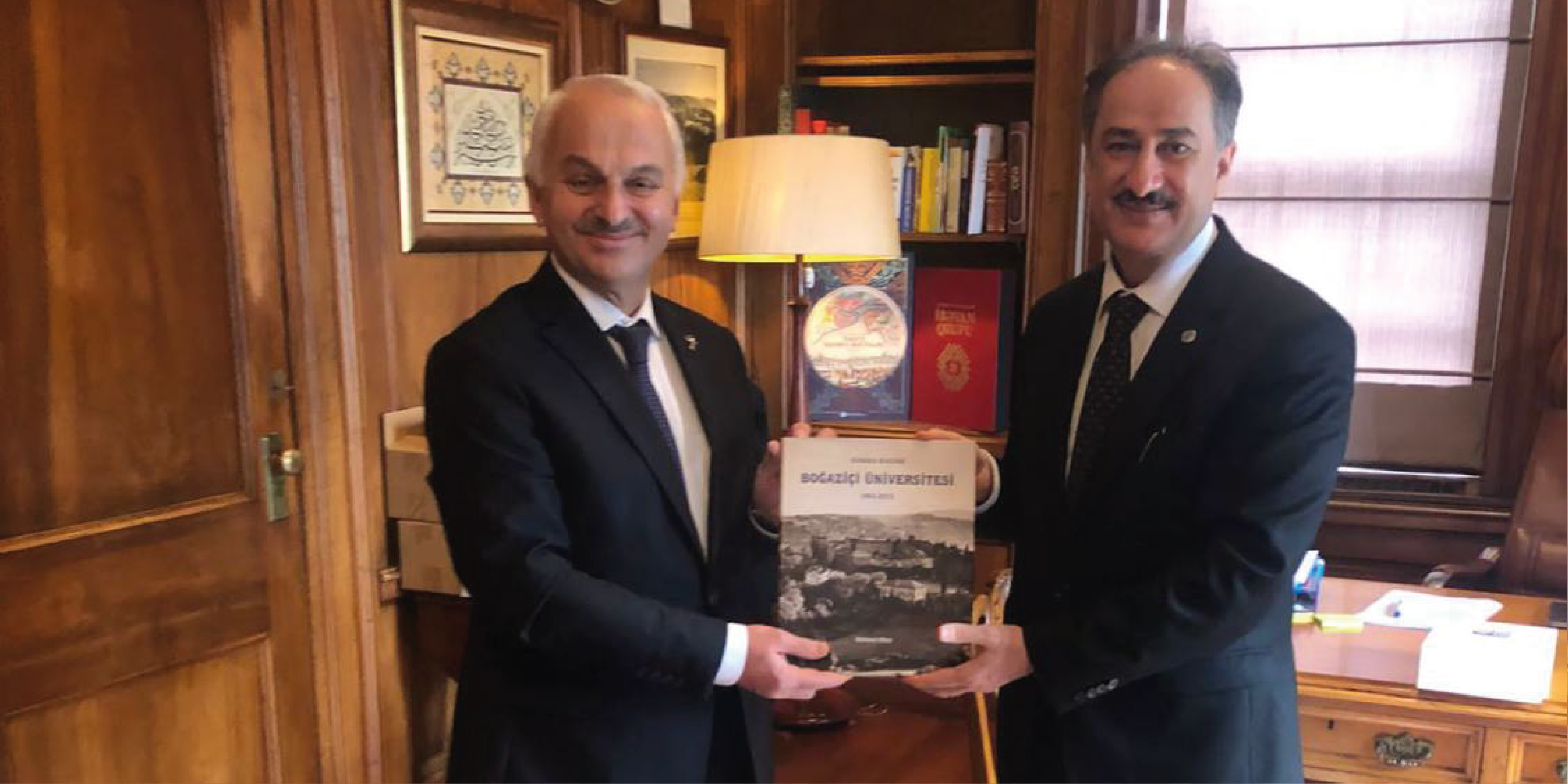 Türk Havacılık ve Uzay Sanayii A.Ş (TUSAŞ) Genel Müdürü Prof. Dr. Temel Kotil'den Boğaziçi Üniversitesi Rektörü Prof. Dr. Mehmet Naci İnci'ye Ziyaret