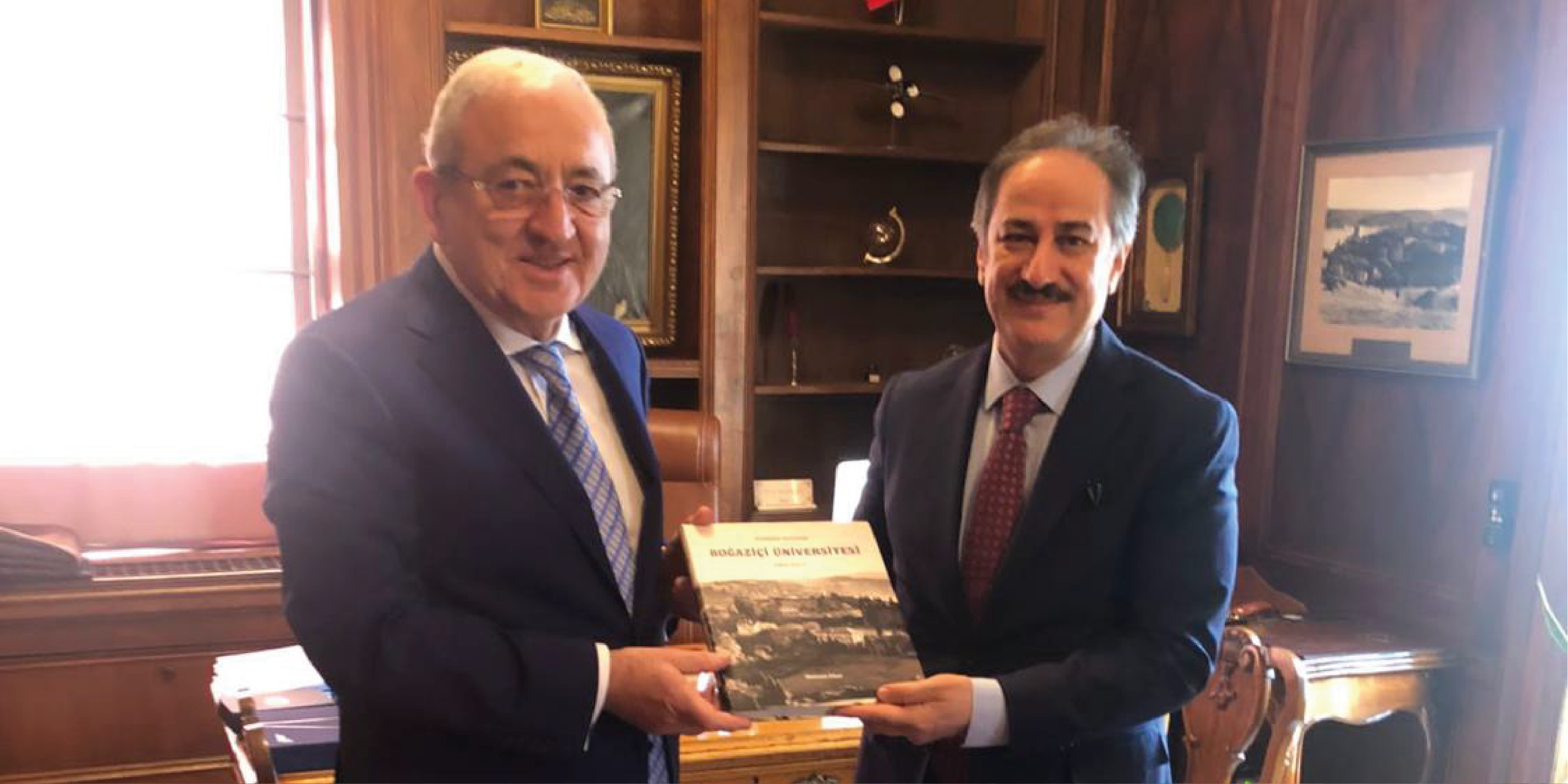 Karadeniz Ekonomik İşbirliği Genel Sekreteri Prof. Dr. Asaf Hajiyevden Boğaziçi Üniversitesi Rektörü Prof. Dr. Mehmet Naci İnci'ye Ziyaret