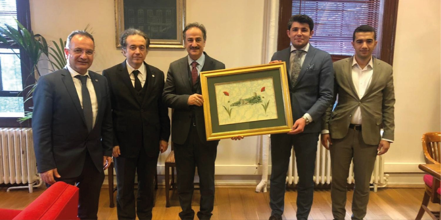 Avukat Muhammet Kurt ile Avukat Atilla Recephan Diler'den Boğaziçi Üniversitesi Rektörü Prof. Dr. Mehmet Naci İnci'ye Ziyaret