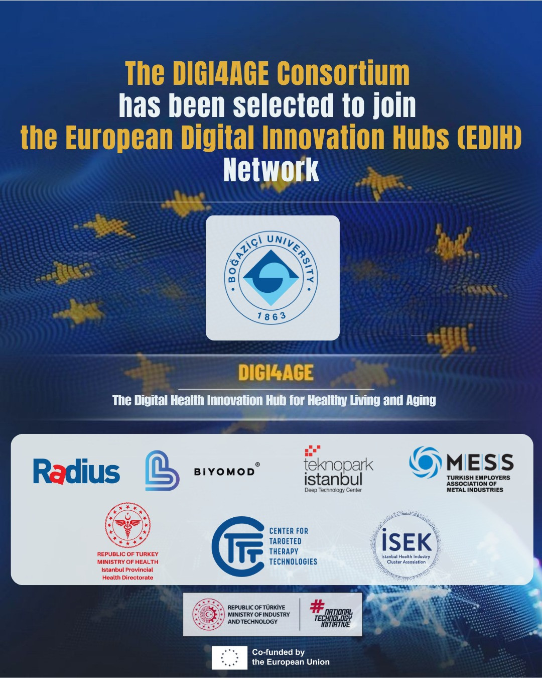 DIGI4AGE Project Coordinated by Boğaziçi University Selected for Funding under the Digital Europe Programme