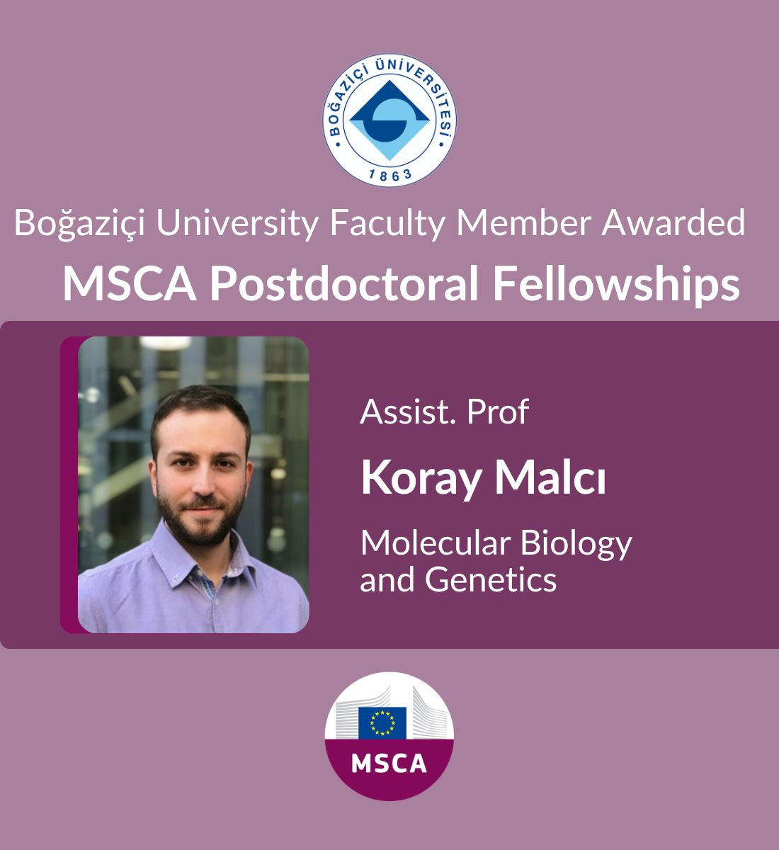 Boğaziçi University Researchers Achieve Significant Success in the MSCA-PF-2025 Program! 