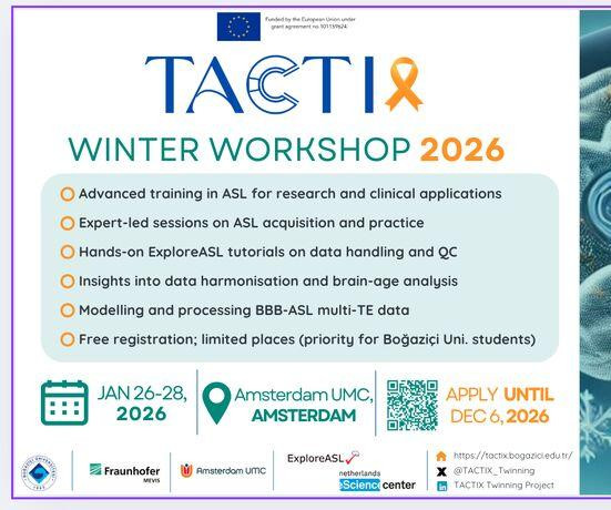 TACTIX Winter Workshop 2026 is accepting applications