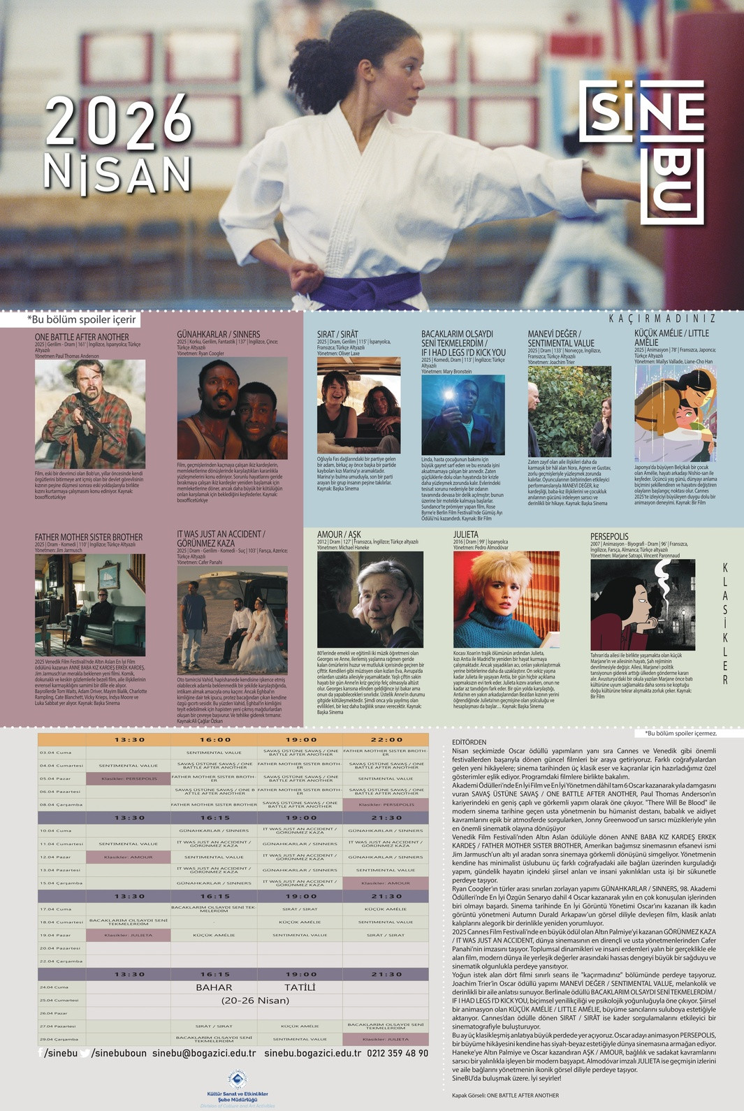 SineBU Nisan Seçkisi