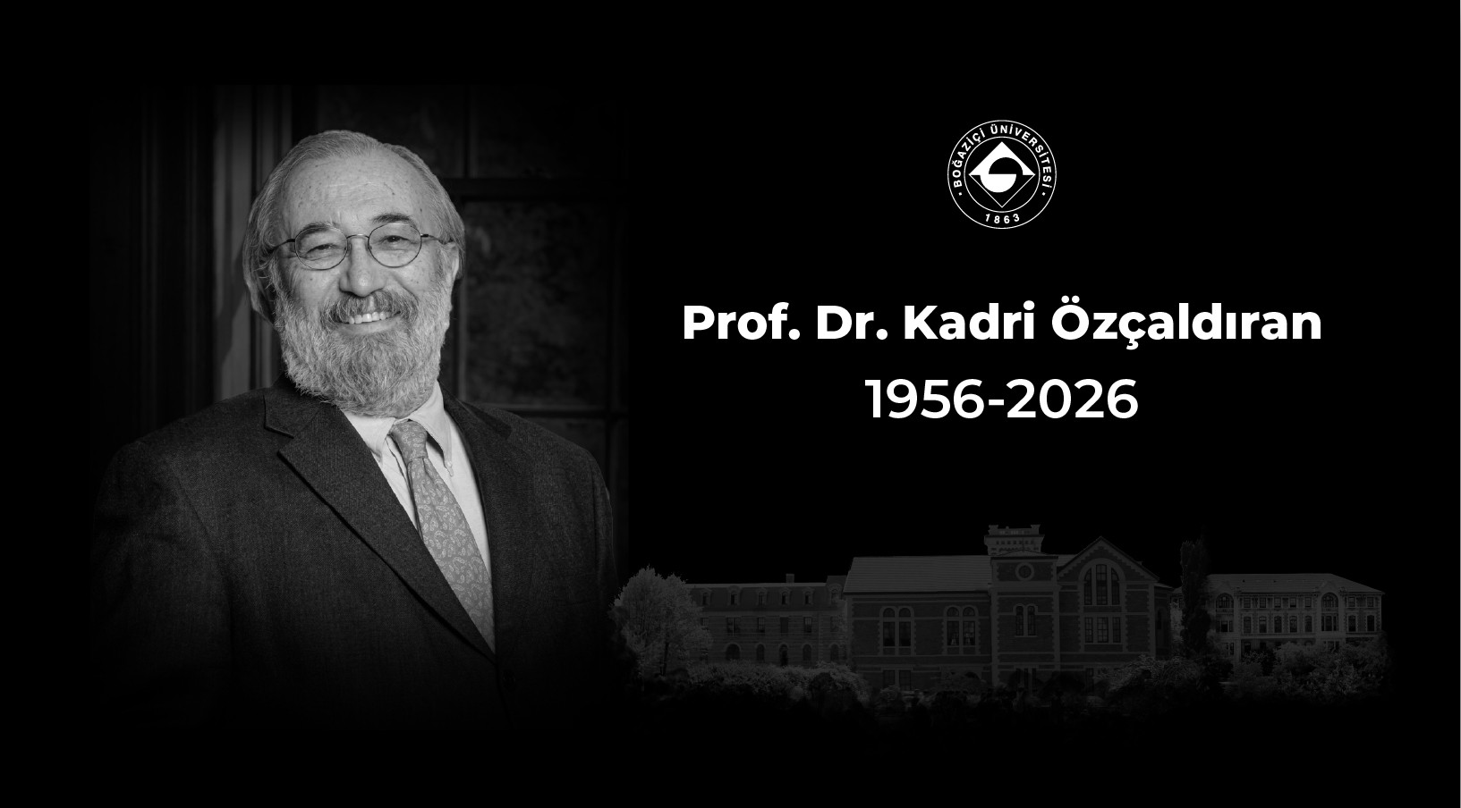 Boğaziçi Üniversitesi Eski Rektörü Prof. Dr. Kadri Özçaldıran'a Veda