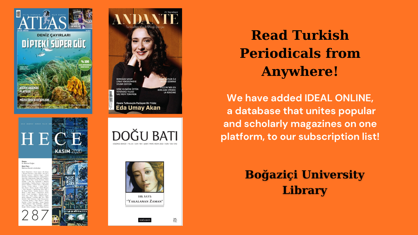 İdeal Online Journal Database Added to Our Subscriptions!