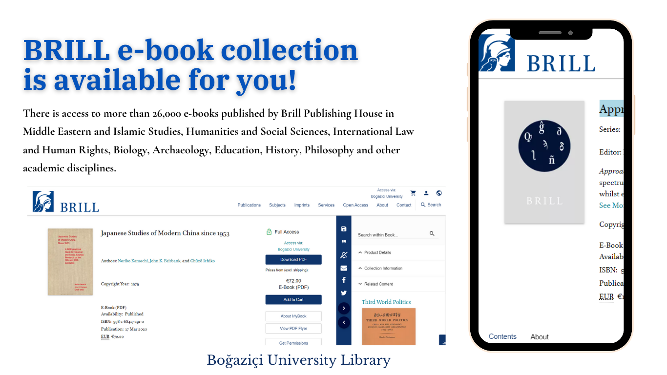 Brill e-Book Collection is Available for You!