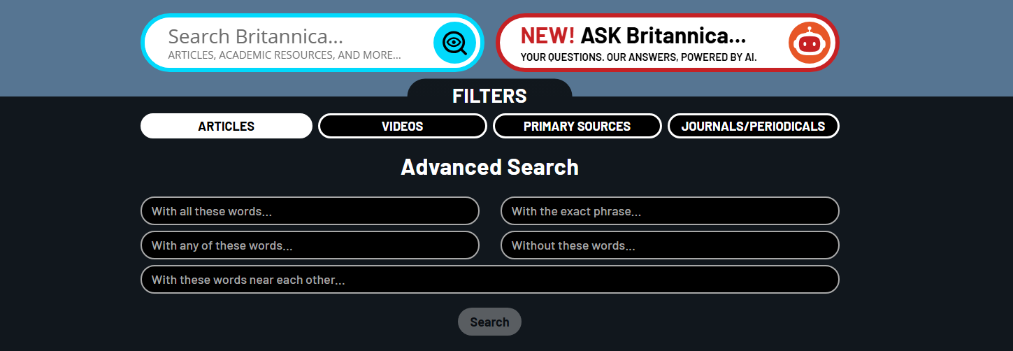 Britannica Academic Online Database Added to Our Subscriptions!