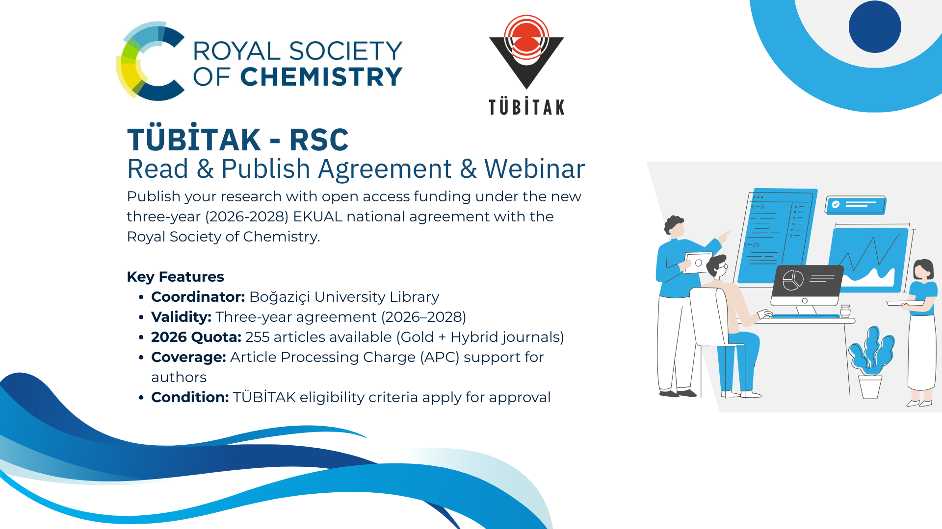 TÜBİTAK – The Royal Society of Chemistry (RSC) Oku ve Yayımla Anlaşması