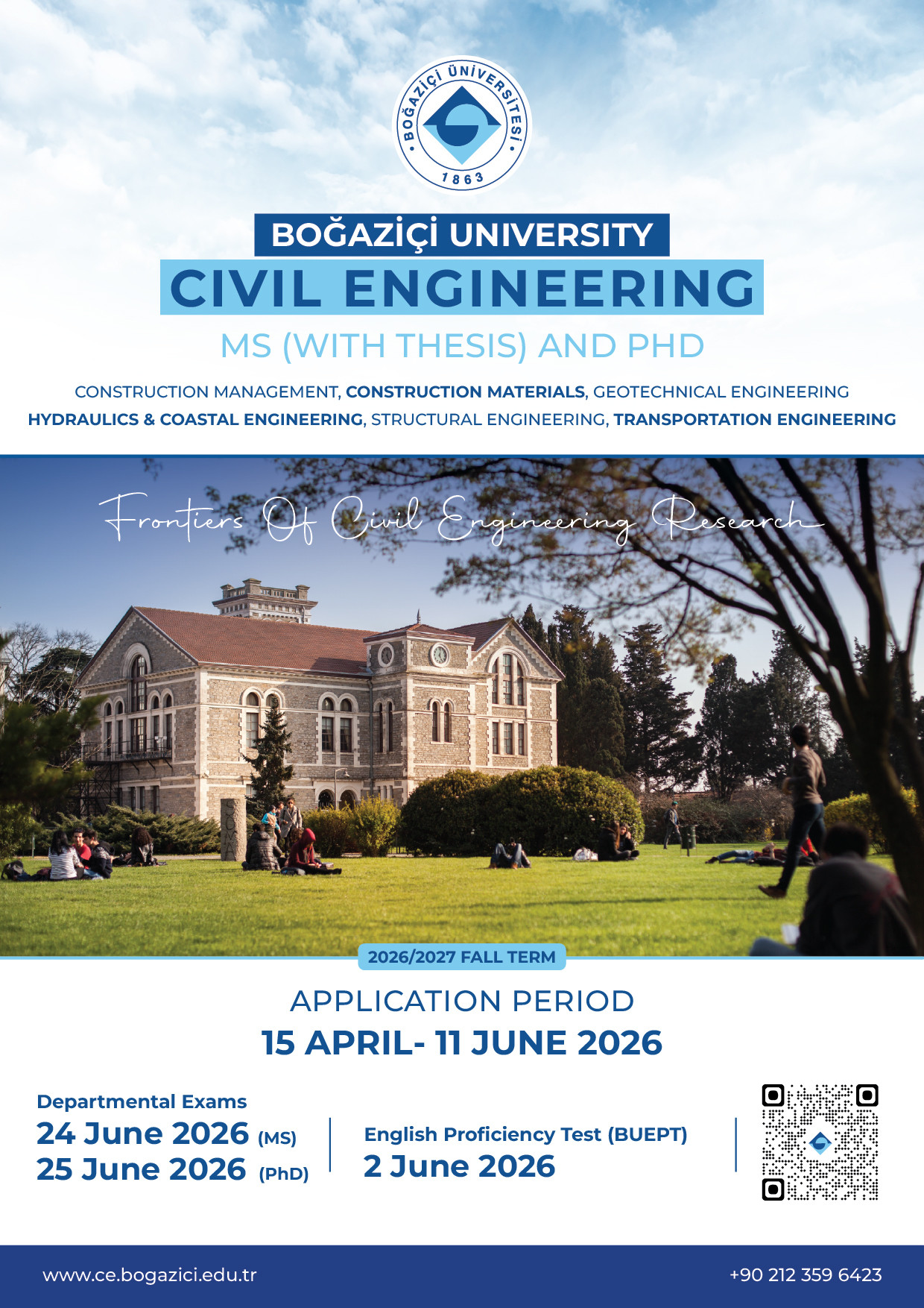 Graduate Programs – Fall 2026-2027 Applications