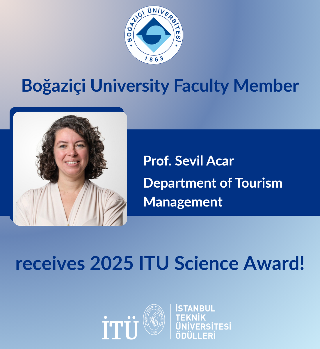Prof. Sevil Acar Receives 2025 ITU Science Award!