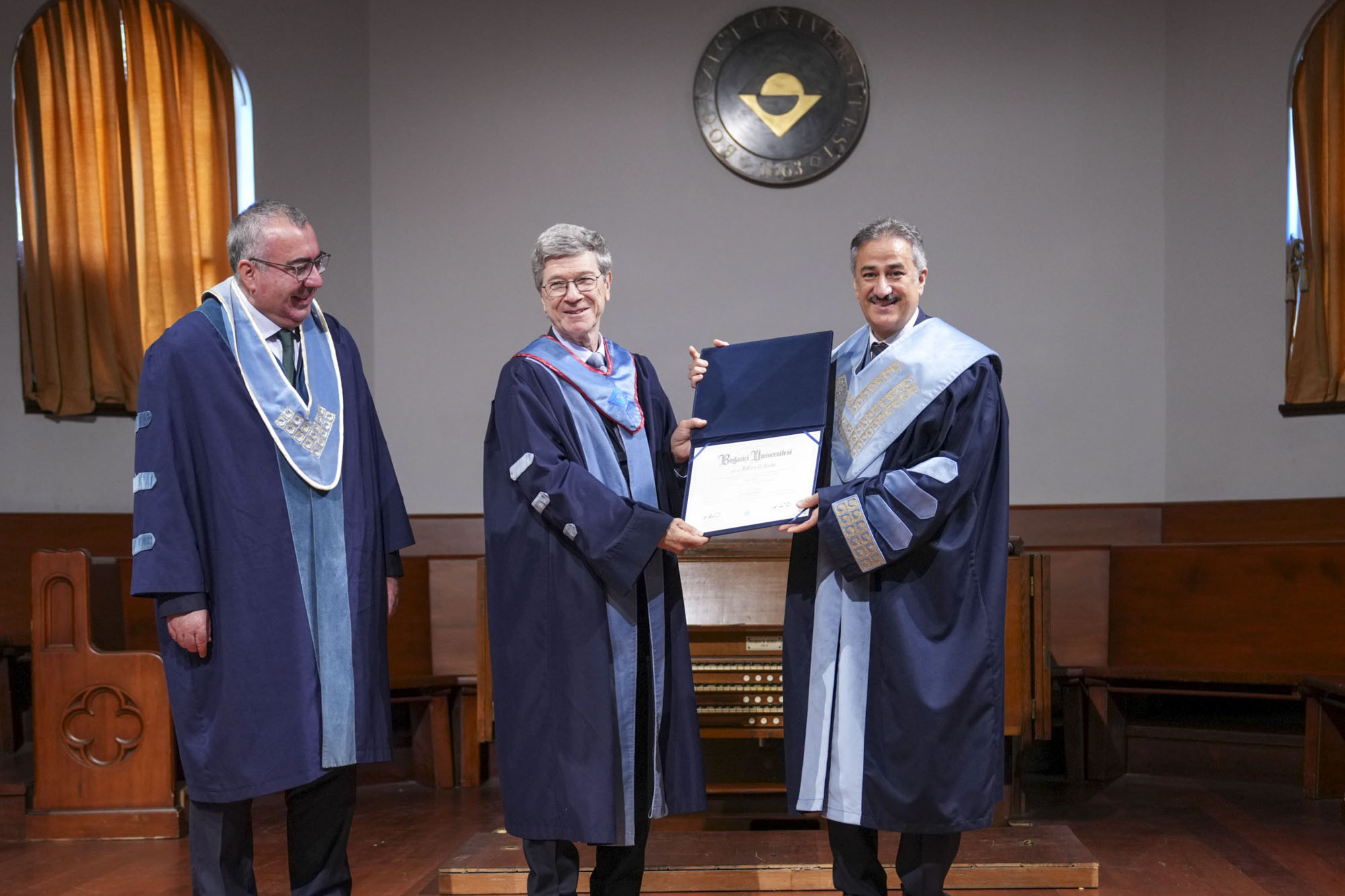 Dünyaca Ünlü Ekonomist Prof. Dr. Jeffrey D. Sachs'a Boğaziçi Üniversitesi'nden Fahri Doktora