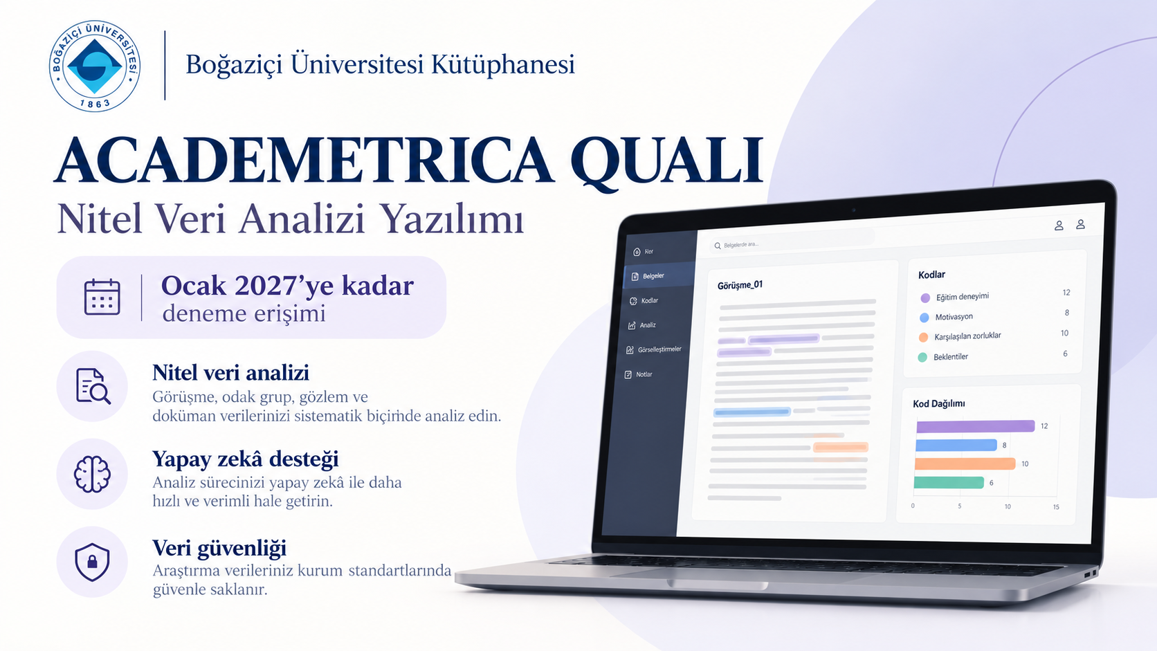 Academetrica Quali Deneme Erişimine Açılmıştır