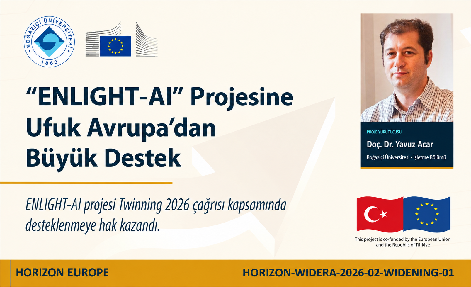 “ENLIGHT-AI” Projesine Ufuk Avrupa'dan Büyük Destek