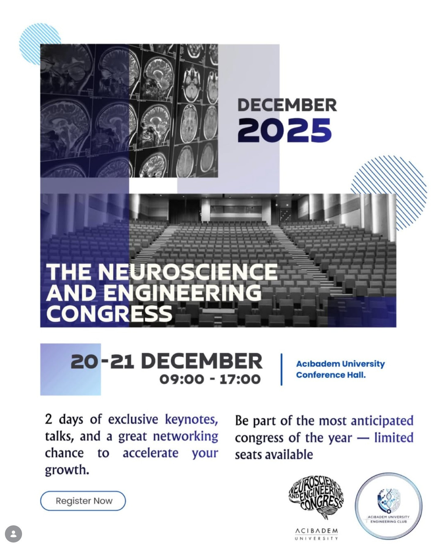 Neurotech 2025: The Future of Neuroscience and Engineering etkinliğinde NTÇP araştırmacıları konuşmacı olarak yer aldı