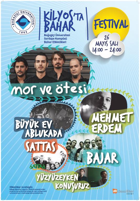 Kilyos Fest 26 Mayıs'ta Kilyos Sarıtepe Kampüsü'nde !