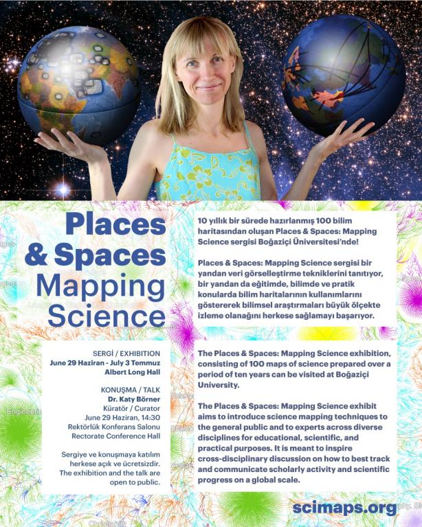 10 Yılda 100 Bilim Haritası Sergisi: ''Places & Spaces''