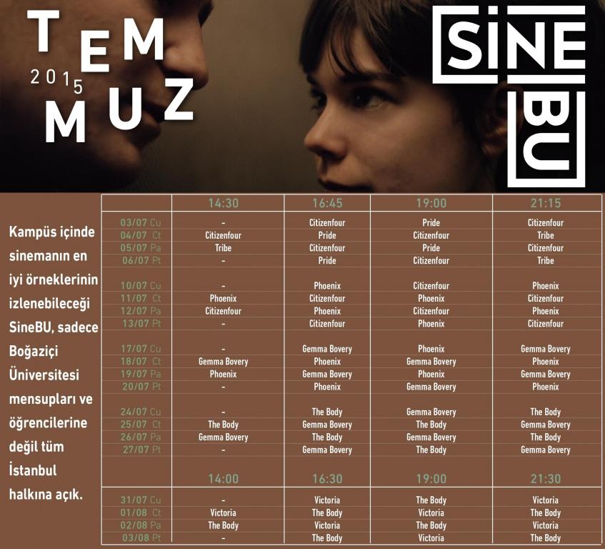 Temmuz'da  6 önemli vizyon filmi SineBU ile kampüste