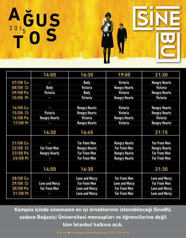 İtalyan, Fransız ve Amerikan sinemasından en önemli örnekler SineBU'da