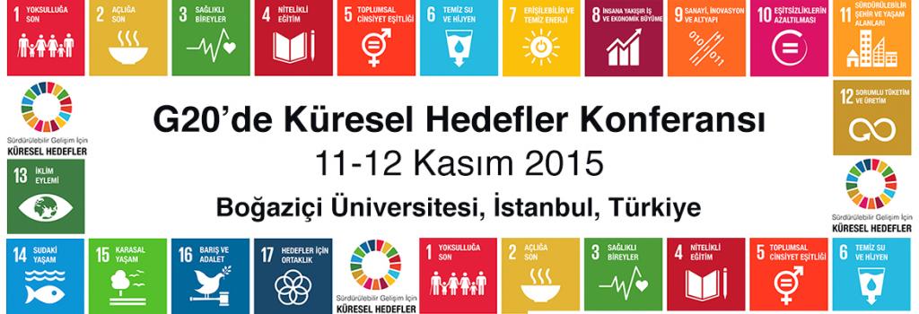 Küresel sürdürülebilir kalkınma hedefleri,  G20 toplantıları ve Paris COP21 İklim Zirvesi öncesinde Boğaziçi Üniversitesi'nde tartışılacak