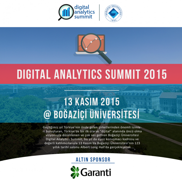 Big Data ve Analitiğin uzmanları Boğaziçi Üniversitesi'nde!